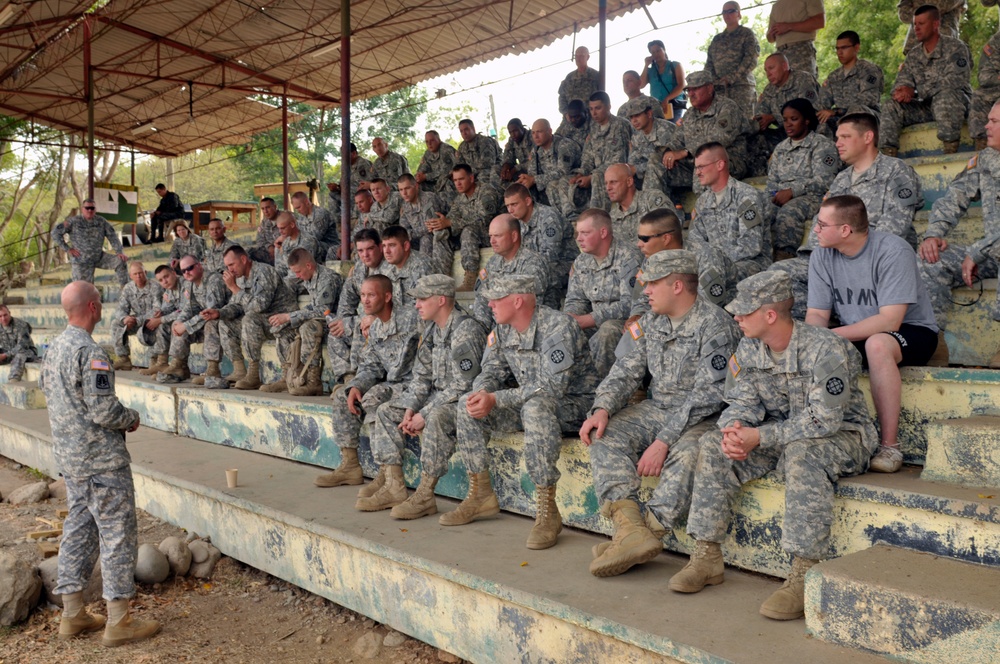 Missouri National Guard leadership tour Honduras work sites