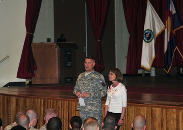 Army’s top enlisted leader addresses Fort Carson Soldiers