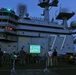 Movie night aboard USS George H.W. Bush flight deck