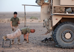 Pumping Iron: Marines stay fit on the road