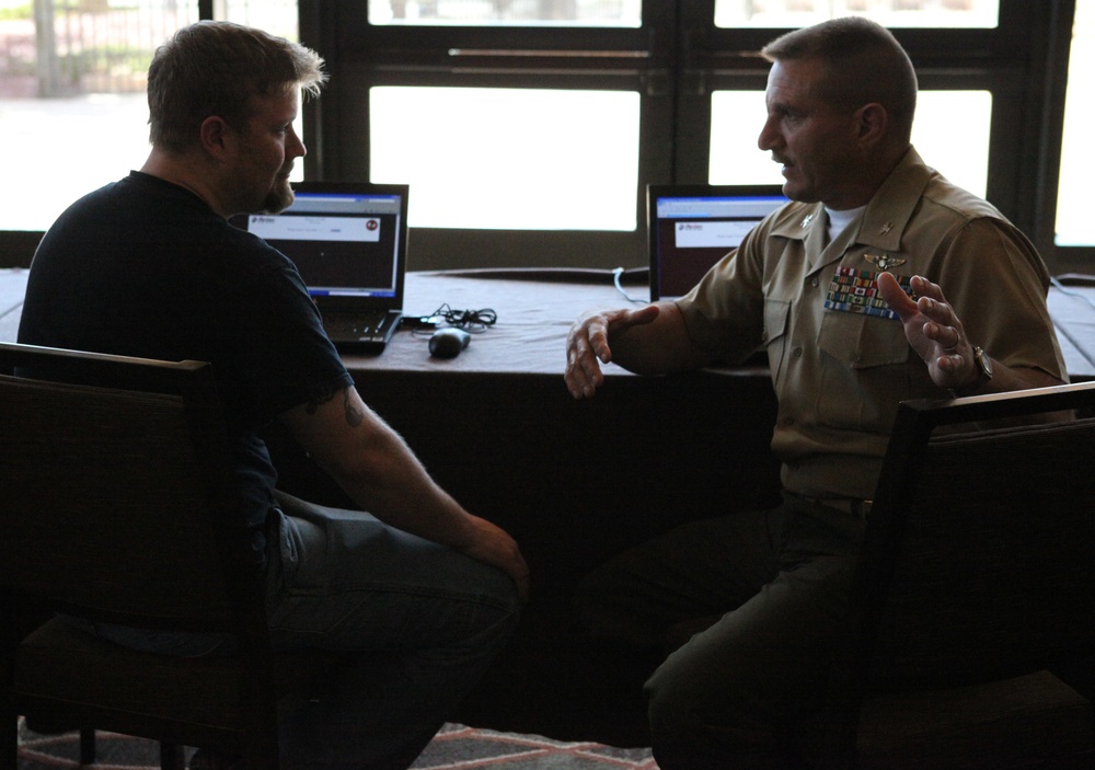 Marines Helping Marines: Individual Ready Reserve Marines learn valuable information from Readiness Support Group