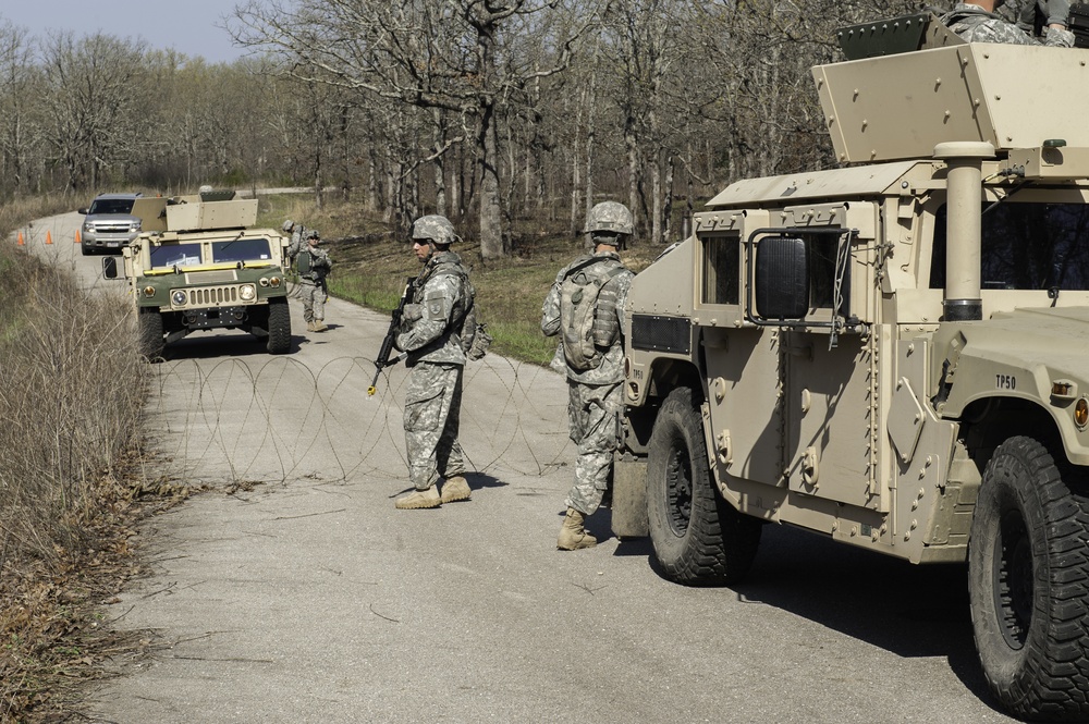 818th Engineer Company Convoy VBIED Exercise
