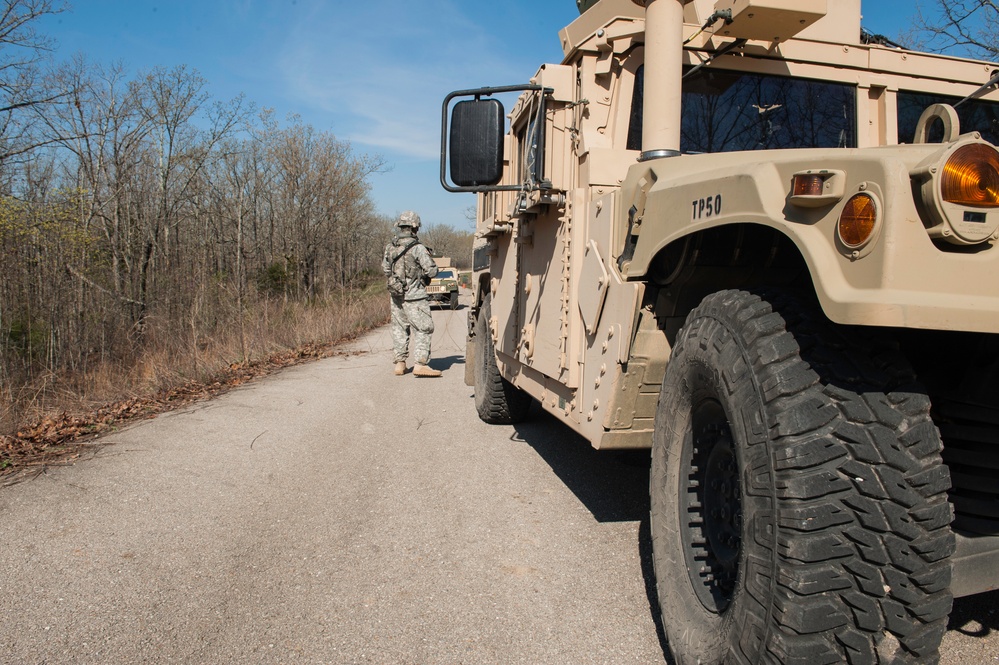 818th Engineer Company Convoy VBIED Exercise