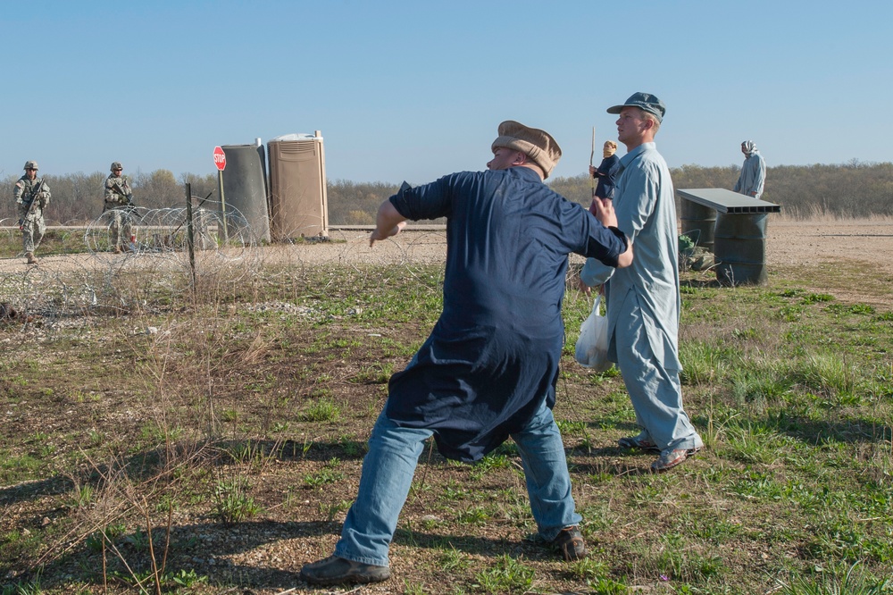 818 Engineer Company Entry Control Point Riot Exercise