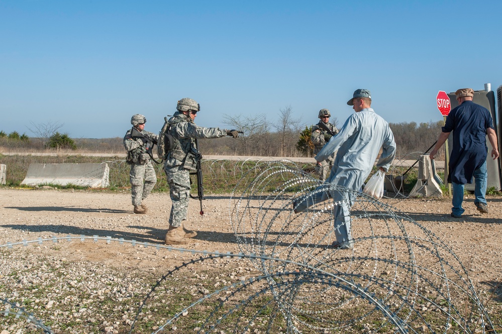 818 Engineer Company Entry Control Point Riot Exercise