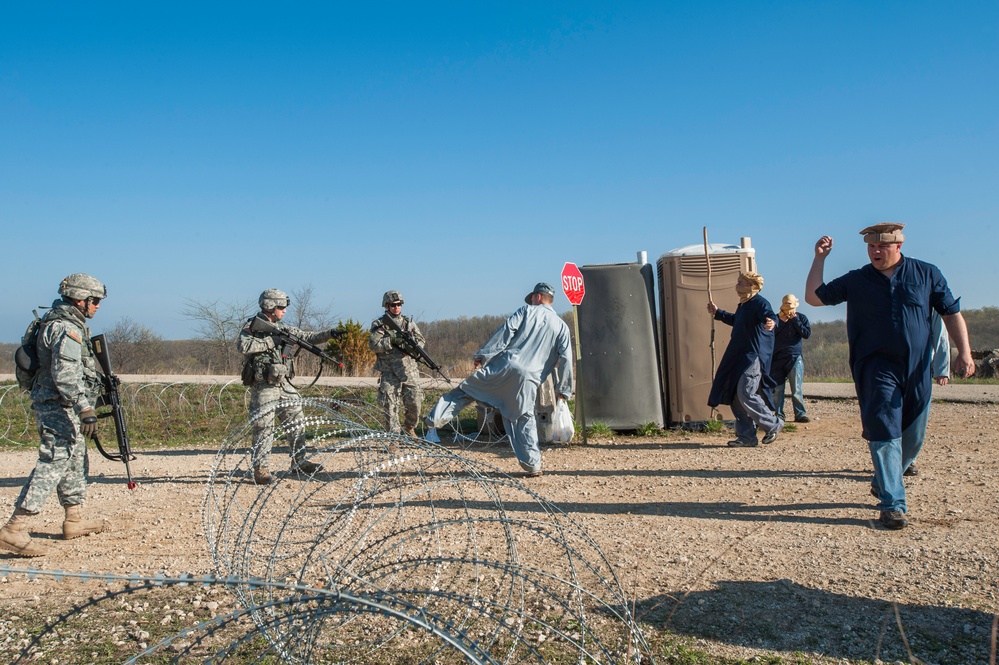 818 Engineer Company Entry Control Point Riot Exercise