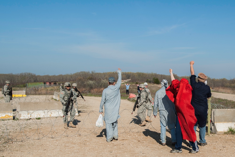 818 Engineer Company Entry Control Point Riot Exercise