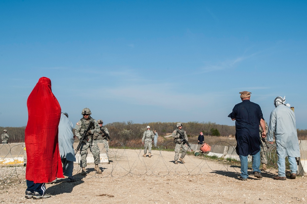 818 Engineer Company Entry Control Point Riot Exercise