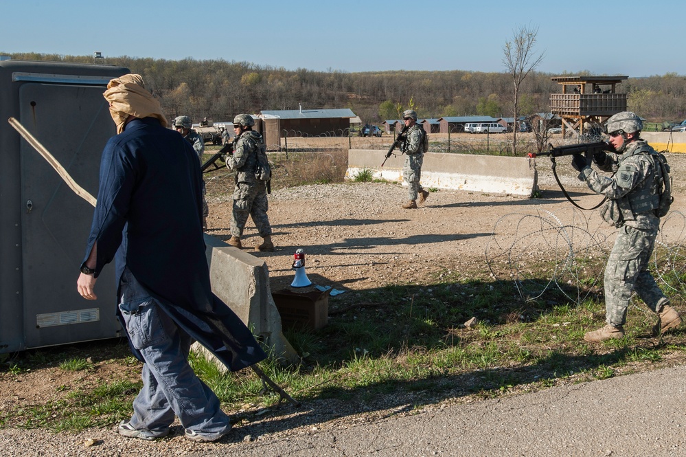 818 Engineer Company Entry Control Point Riot Exercise