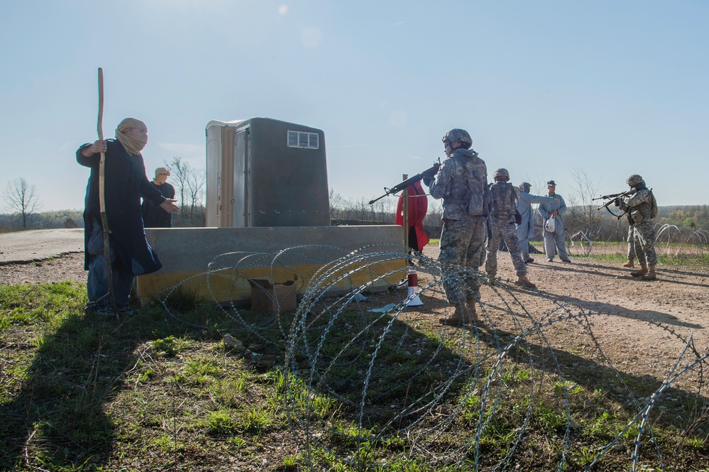 818 Engineer Company Entry Control Point Riot Exercise