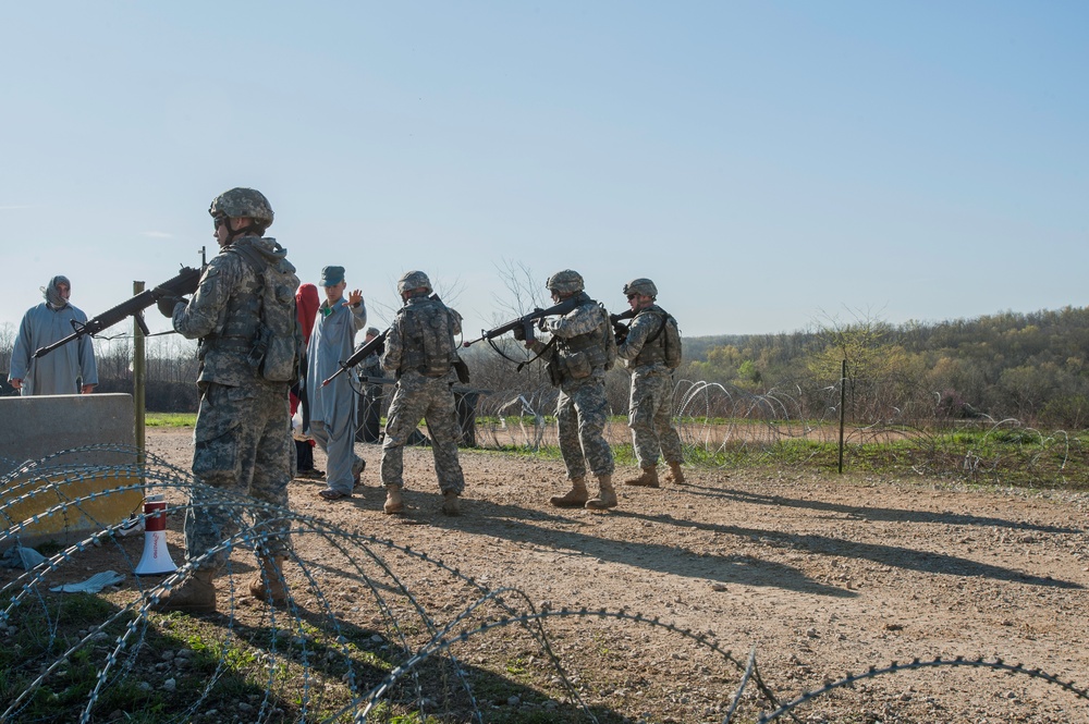 818 Engineer Company Entry Control Point Riot Exercise