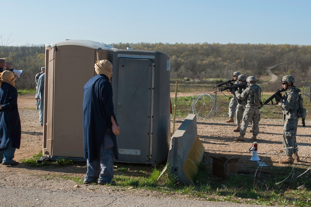 818 Engineer Company Entry Control Point Riot Exercise