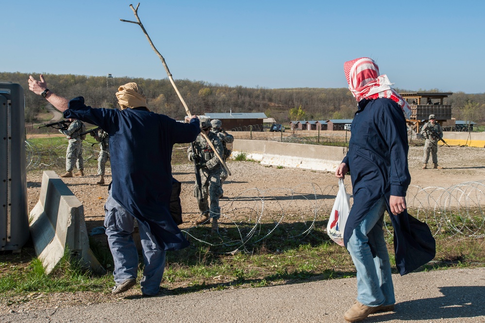 818 Engineer Company Entry Control Point Riot Exercise