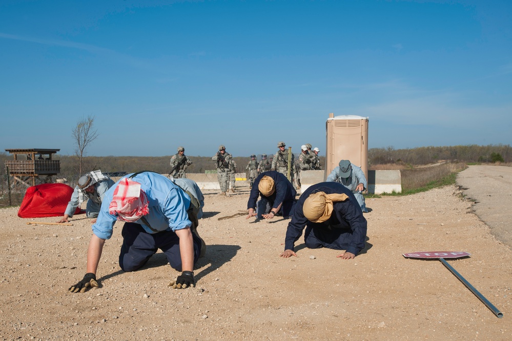 818th Engineer Company Entry Control Point Riot Exercise