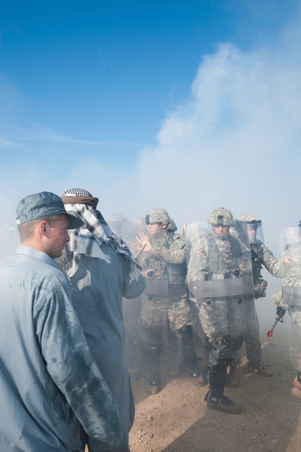 818th Engineer Company Entry Control Point Riot Exercise