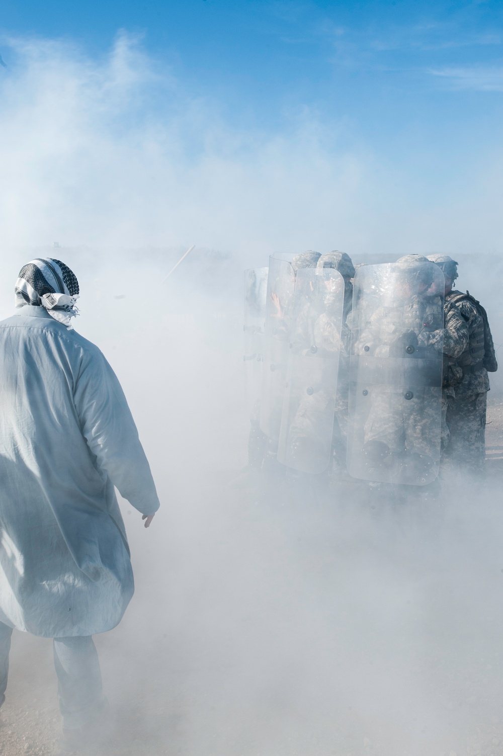 818th Engineer Company Entry Control Point Riot Exercise