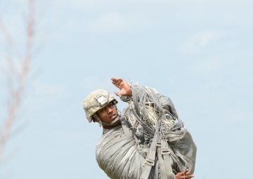 XVIII Airborne Corps -- jump in Normandy DZ, Fort Bragg, N.C.