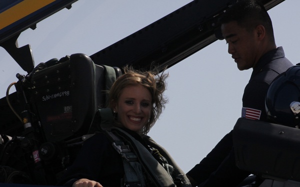 Blue Angel media flight with News14