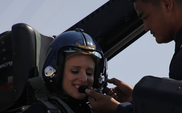Blue Angel media flight with News14