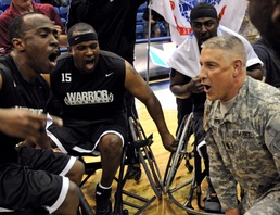 Army wheelchair basketball team dominates at Warrior Games