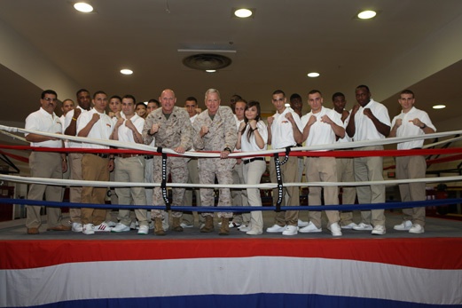 Commandant celebrates boxing team’s success