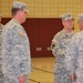 Grinsteinner assumes responsibility as commandant of Headquarters 164th RTI at Camp Grafton