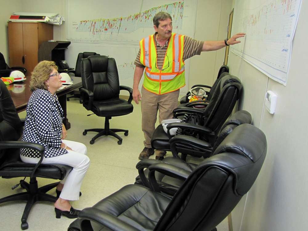 Black visits Center Hill Dam Foundation Remediation Project