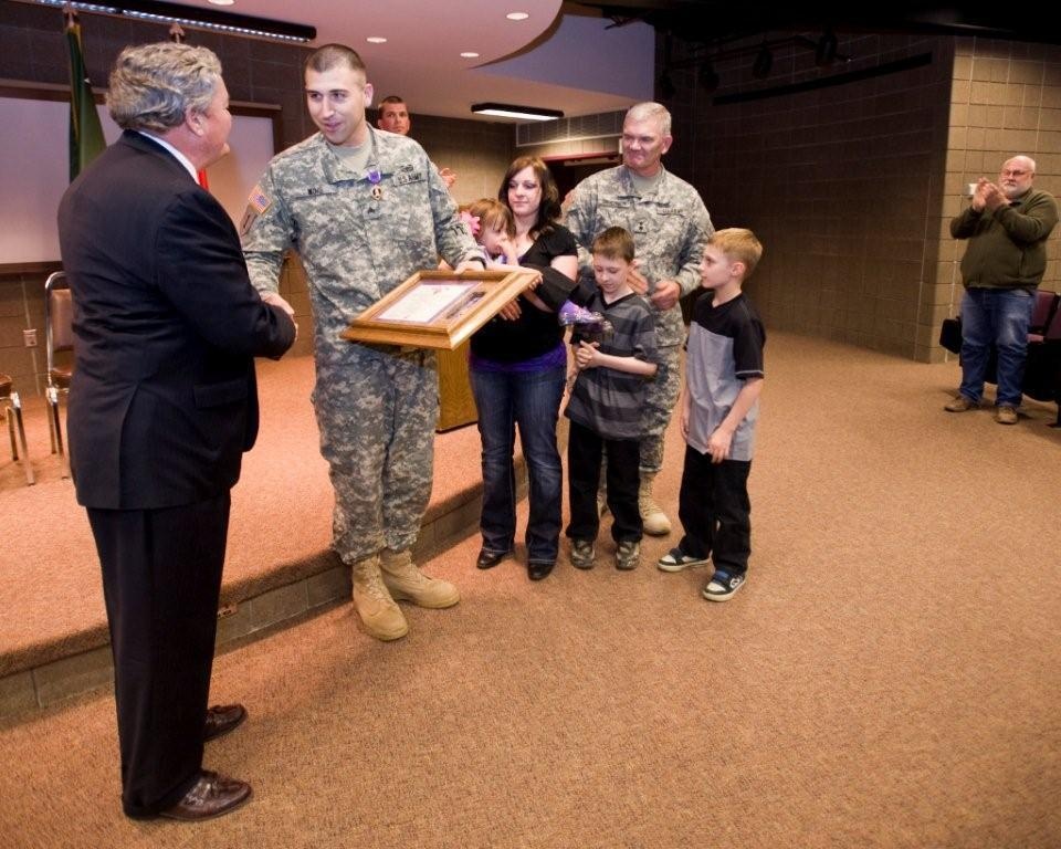 North Dakota soldier awarded Purple Heart
