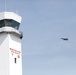 Navy Blue Angels fly past tower