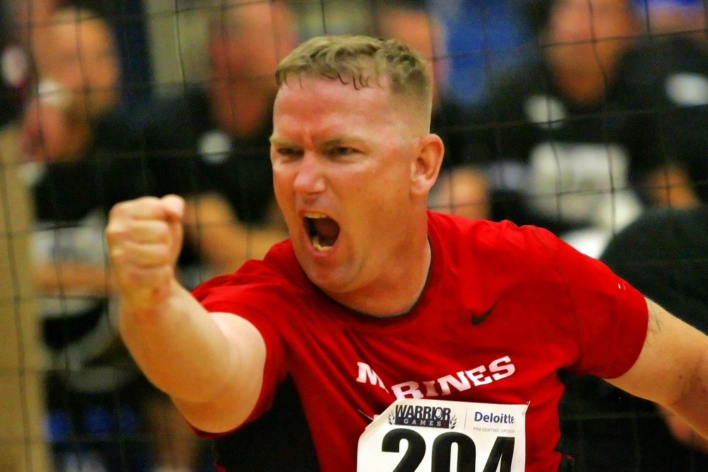 All-Marine sitting volleyball team compete at Warrior Games