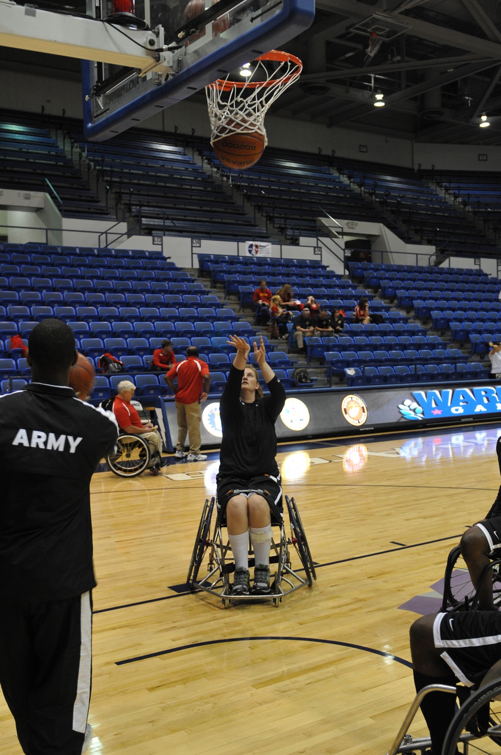 Army dominates Marines in wheel chair basketball rematch