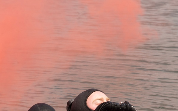 Simulated dive casualty drill