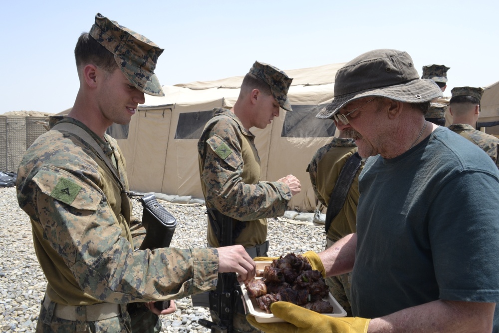 Steak Team Mission grills Afghanistan