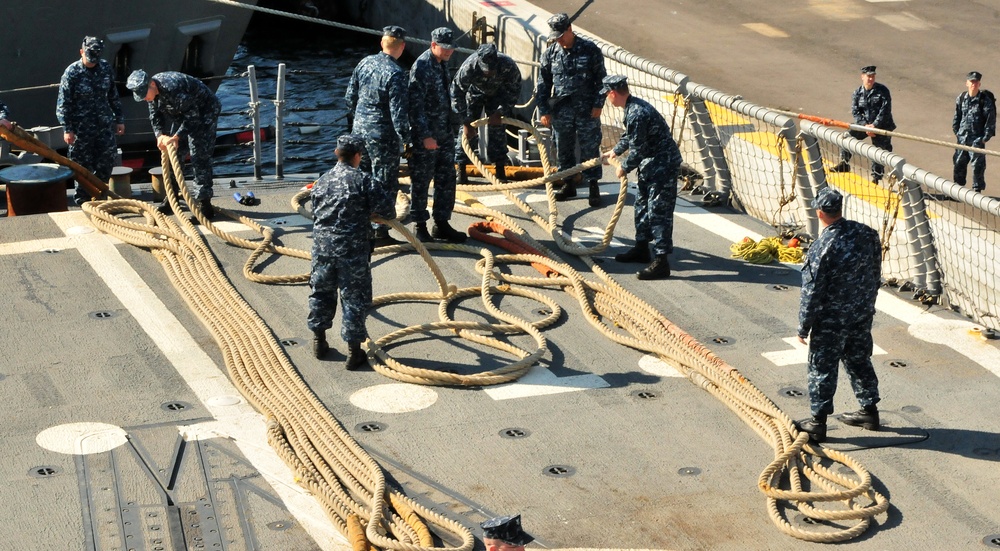 USS Underwood underway