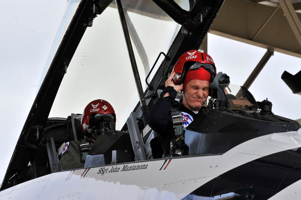 Thunderbirds arrival at Shaw