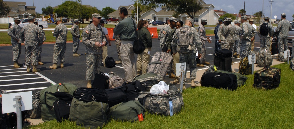 Task Force 51 arrives in Naval Air Station Corpus Christi for Hurricane Training Exercise 2012