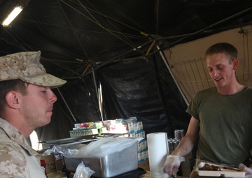 Guard post on Patrol Base (PB) 7171