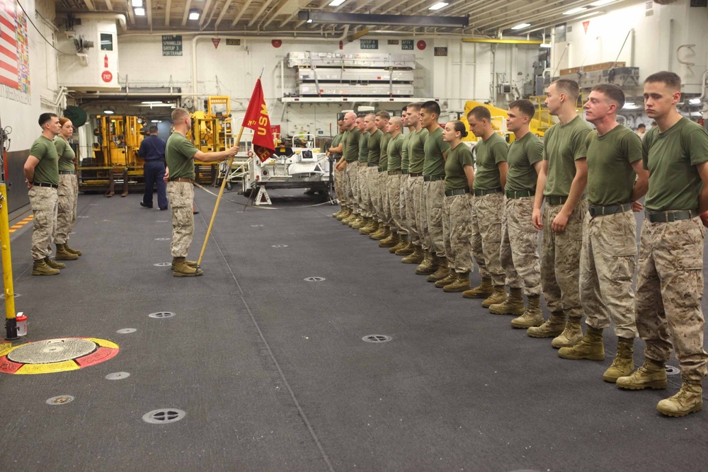 Warrior of the Month competition aboard USS Iwo Jima