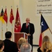 Rep. John R. Carter speaks to soldiers
