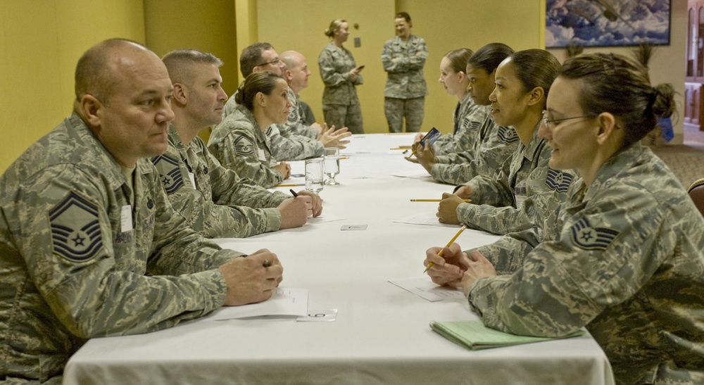 Base conducts first speed mentoring event