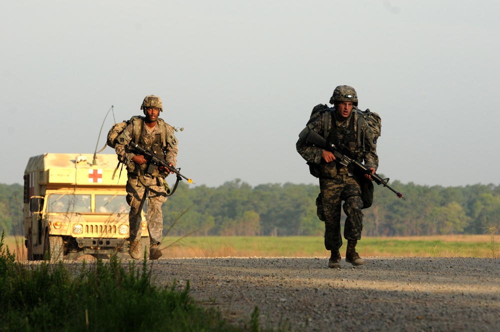 Soldiers complete EFMB road march