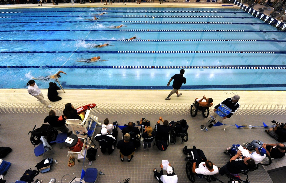 Swimming event at 2012 Warrior Games