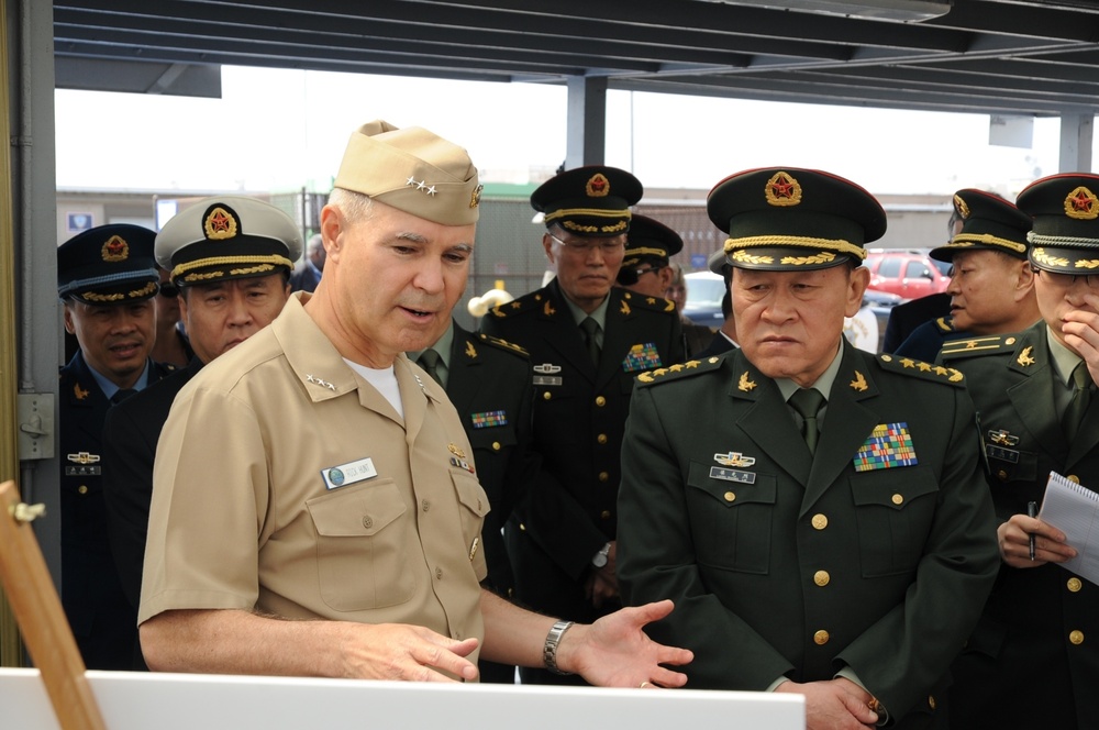 Chinese military delegates in San Diego
