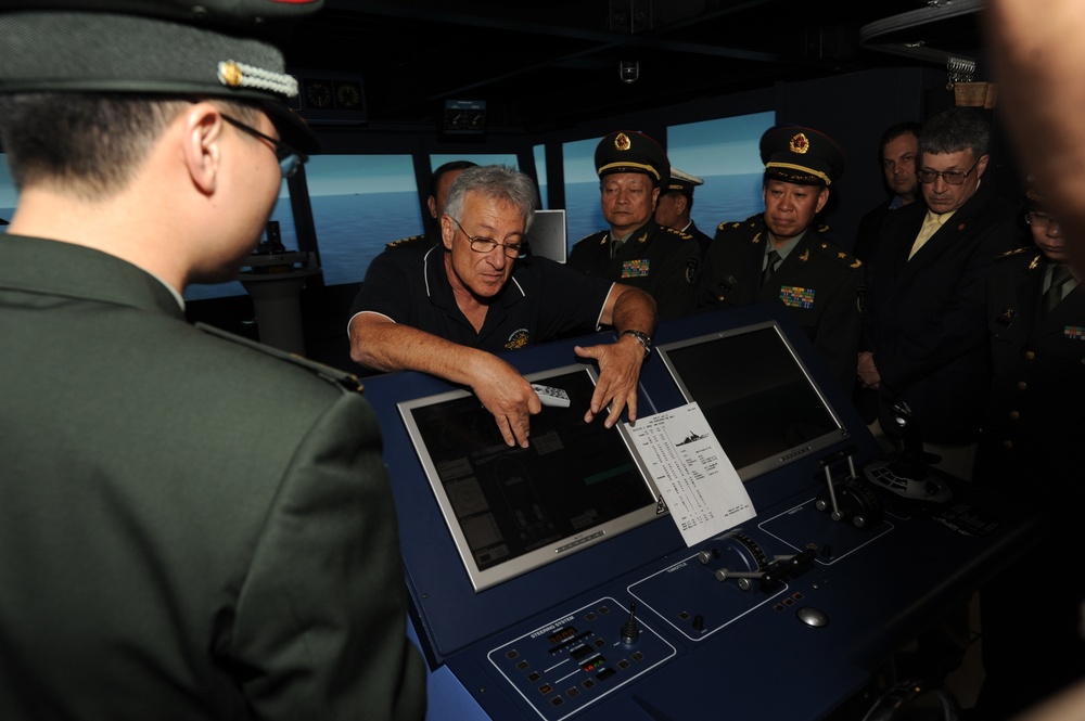 Chinese military delegates in San Diego