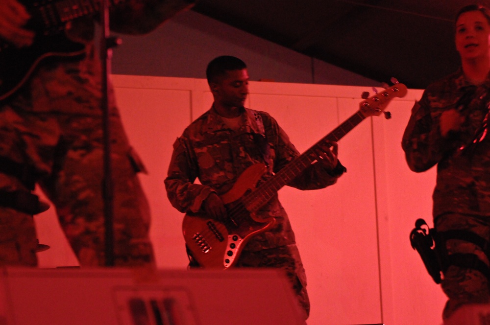 Night Wing performs at FOB Salerno