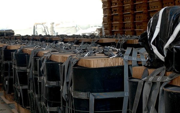 Riggers of 623rd QM help keep vehicles off of the road and out of harm’s way