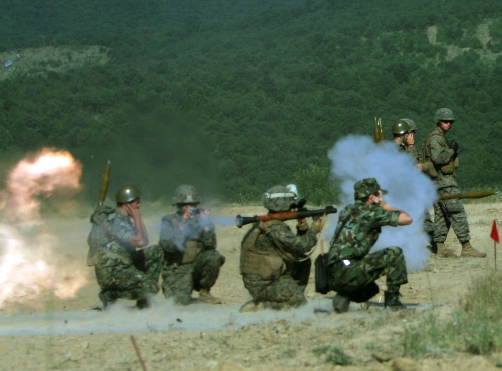 Live-fire exercise with US, Serbian and Bulgarian troops