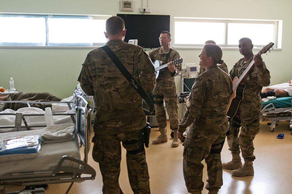 AFCENT band tours Afghanistan, boosts morale for all