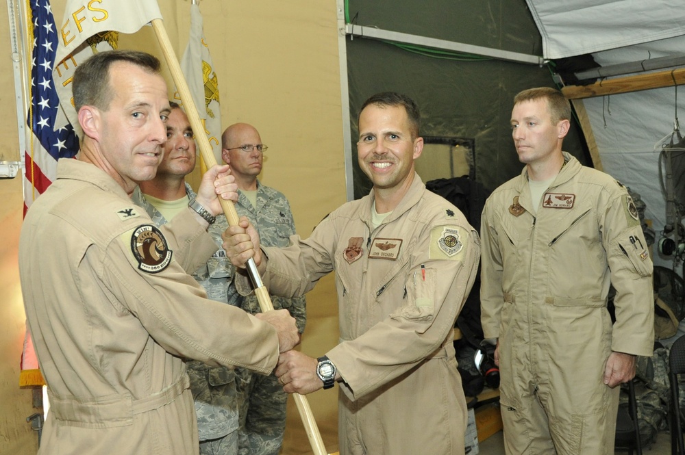 Change of command for 336th Expeditionary Fighter Squadron