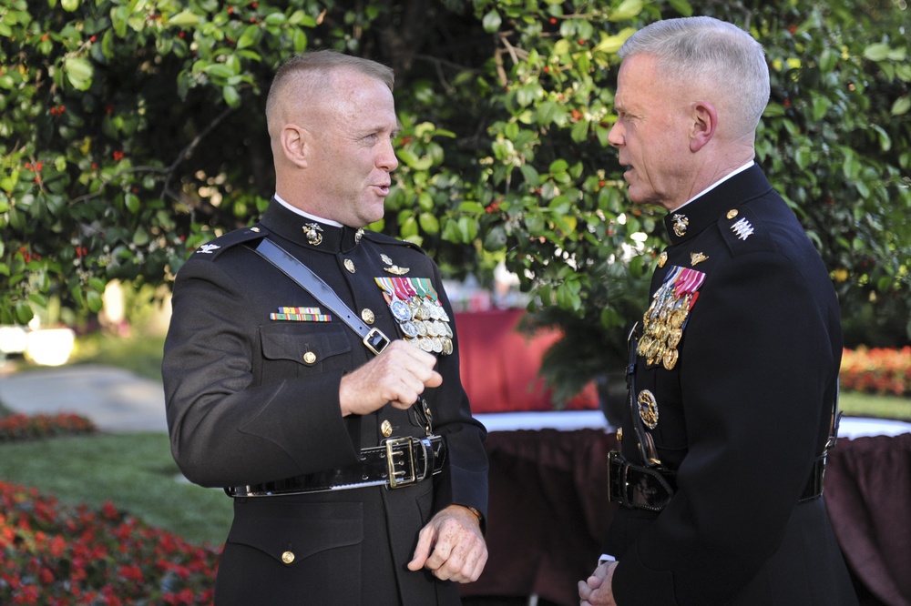 Evening parade reception at Marine Barracks Washington